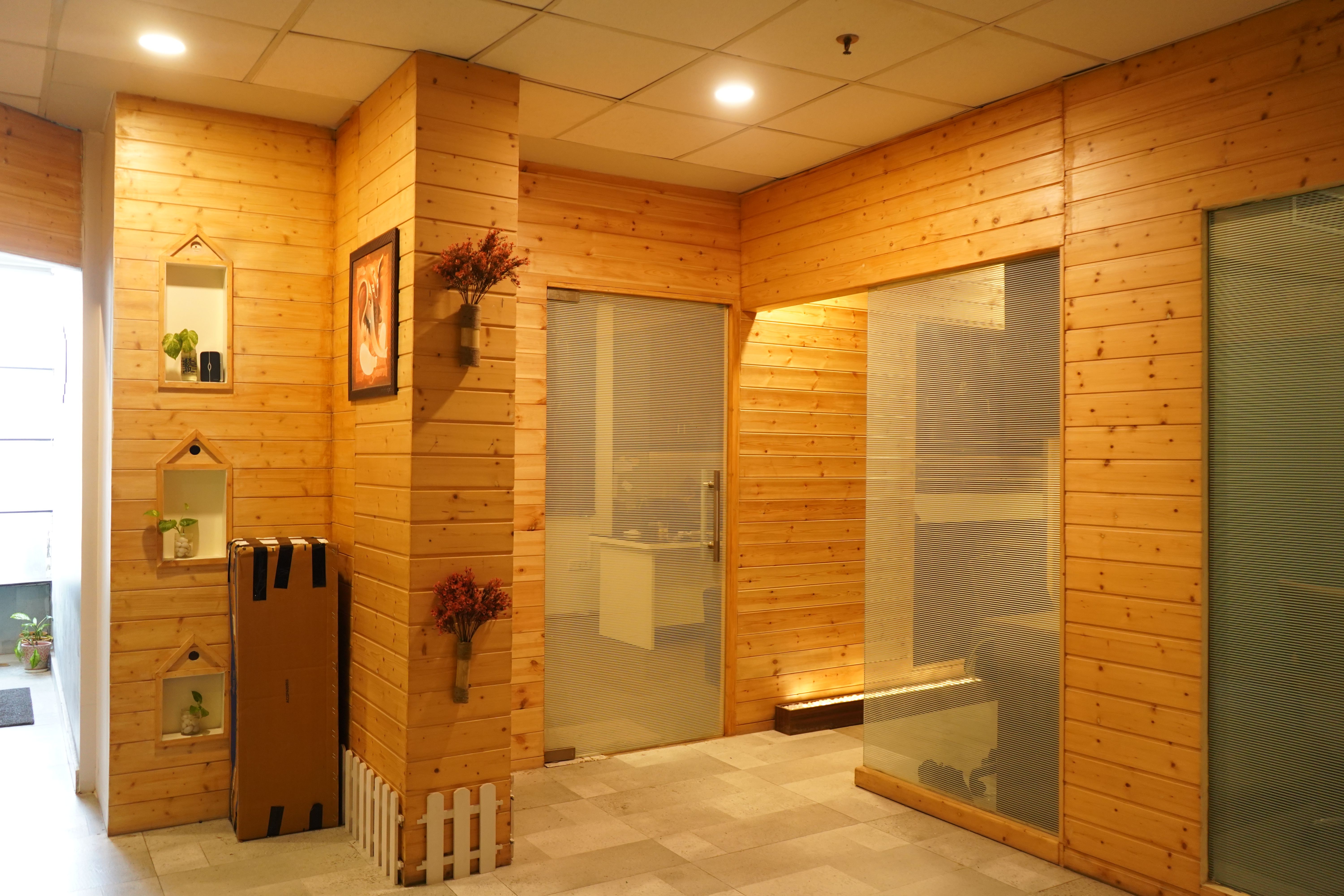 Master Carpenter Installing Wood Paneling